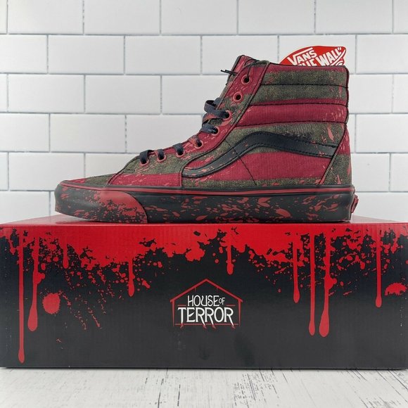 Vans Other - Vans x A Nightmare On Elm Street Size 9.5 US House Of Terror Womens 11 Sk8 Hi
